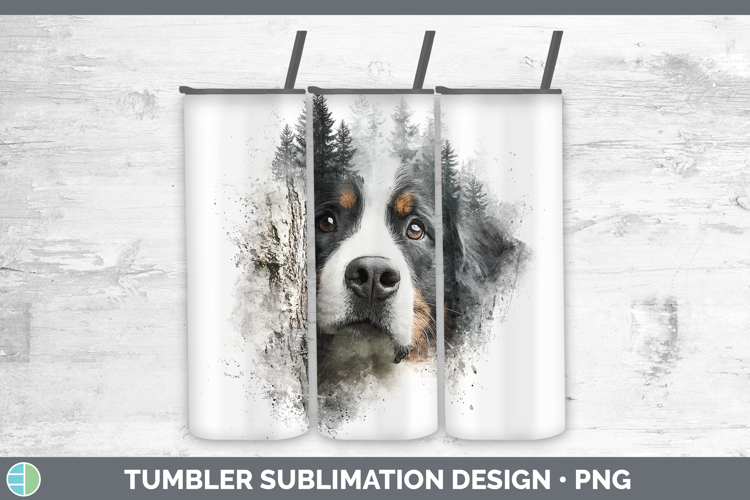 Bernese Mountain Dog Dogs 03 Tree Peek Tumbler Sublimation D