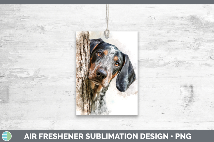 Bluetick Coonhound Dogs 03 Tree Peek Air Freshener Sublimati