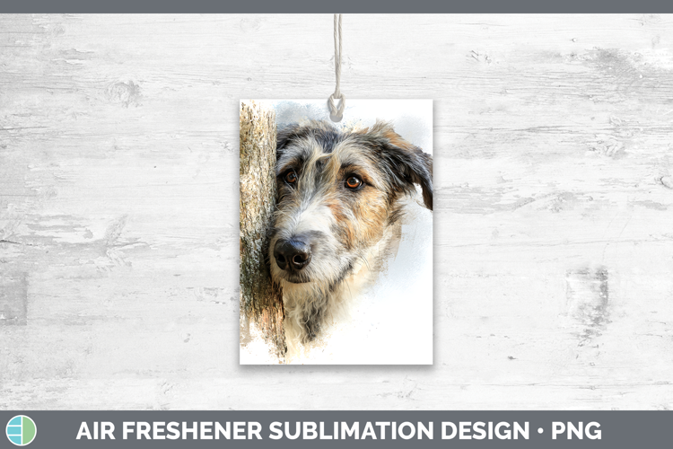 Irish Wolfhound Dogs 03 Tree Peek Air Freshener Sublimation