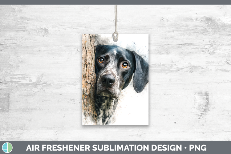 Shorthaired Pointer Dogs 03 Tree Peek Air Freshener Sublimat