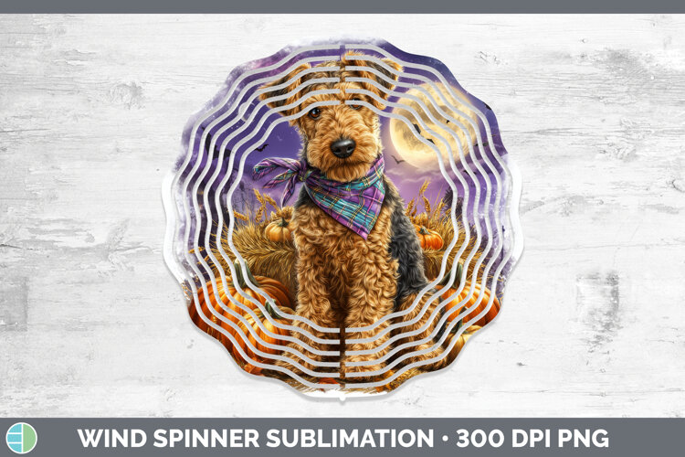 GorgeousDogs 04 Bandana Halloween Wind Spinner design.
