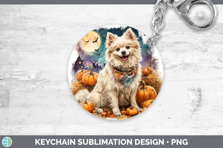GorgeousDogs 04 Bandana Halloween Keychain design.