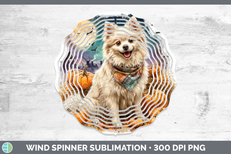 GorgeousDogs 04 Bandana Halloween Wind Spinner design.