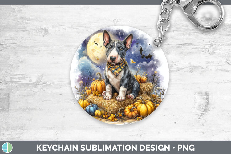 GorgeousDogs 04 Bandana Halloween Keychain design.