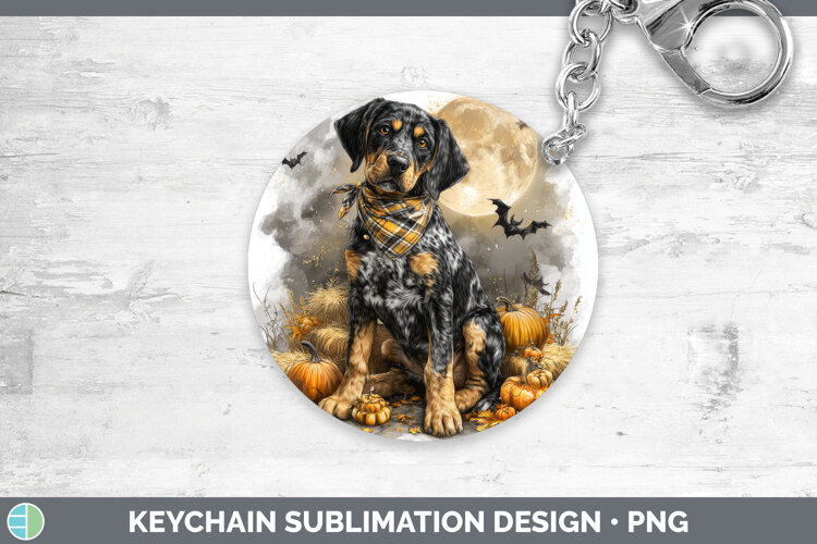 GorgeousDogs 04 Bandana Halloween Keychain design.