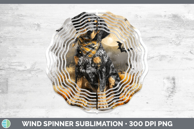 GorgeousDogs 04 Bandana Halloween Wind Spinner design.