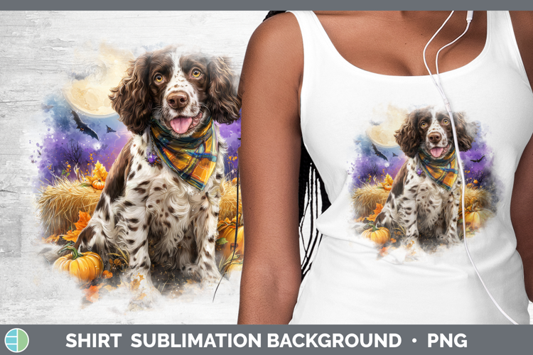 English Springer Spaniel Shirt Dogs 04 Bandana Halloween Sub
