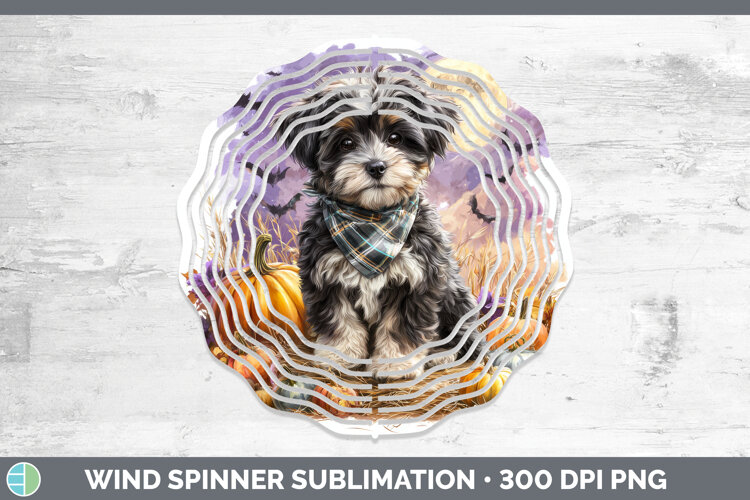 GorgeousDogs 04 Bandana Halloween Wind Spinner design.
