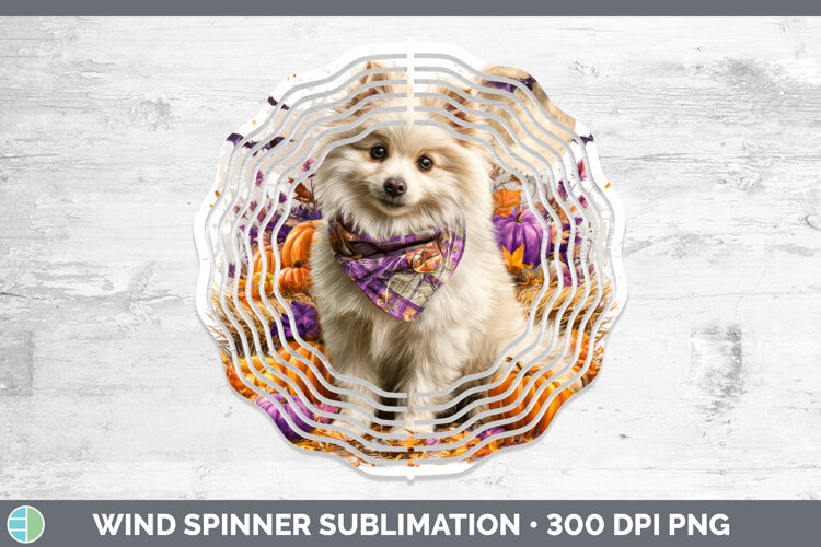 GorgeousDogs 04 Bandana Halloween Wind Spinner design.