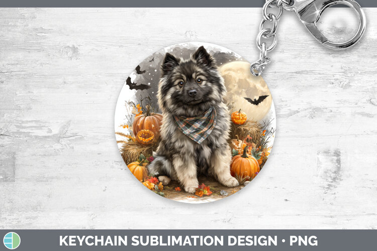 GorgeousDogs 04 Bandana Halloween Keychain design.