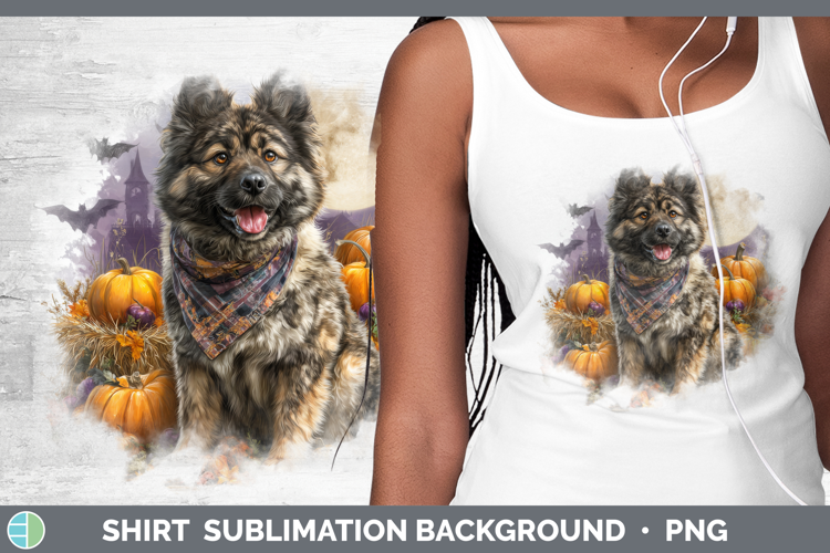 Norwegian Elkhound Shirt Dogs 04 Bandana Halloween Sublimati