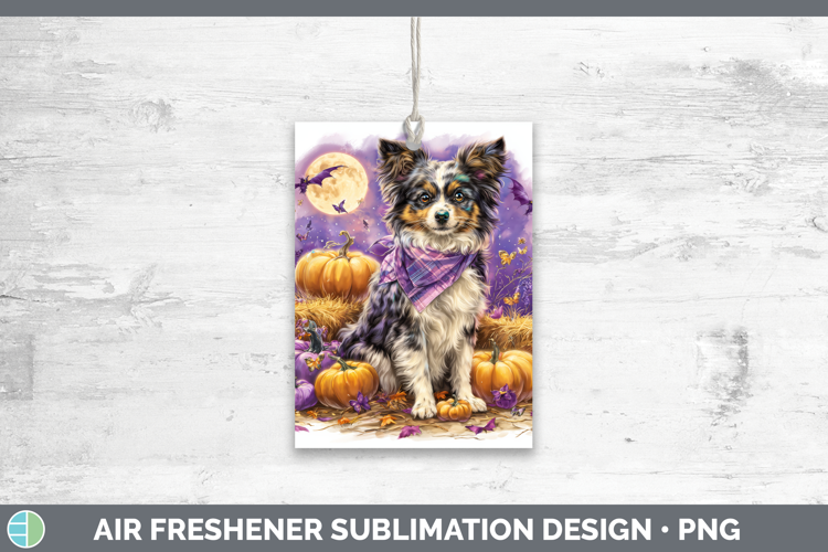 Papillon Air Freshener Dogs 04 Bandana Halloween Sublimation