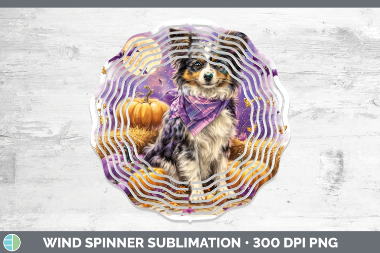 Papillon Wind Spinner Dogs 04 Bandana Halloween Sublimation