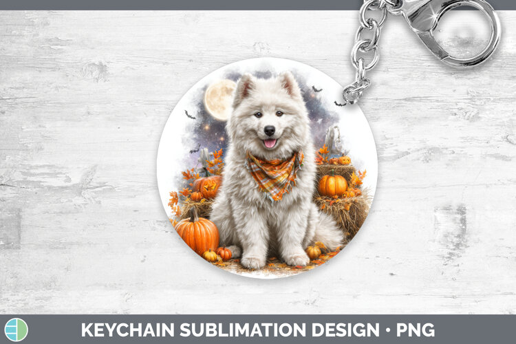 GorgeousDogs 04 Bandana Halloween Keychain design.