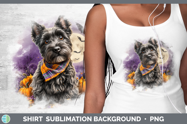 Scottish Terrier Shirt Dogs 04 Bandana Halloween Sublimation
