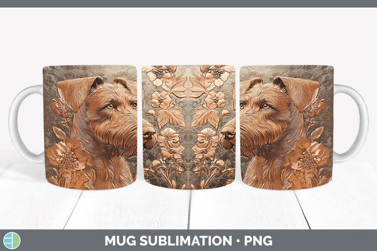 GorgeousDogs 04 Copper Relief Mug Wrap design.