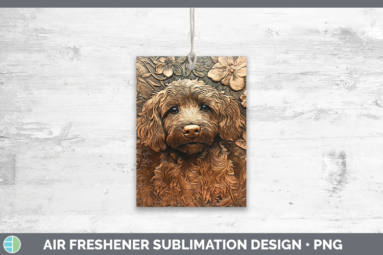 Dogs 04 Copper Relief Bernedoodle Air Freshener Sublimation