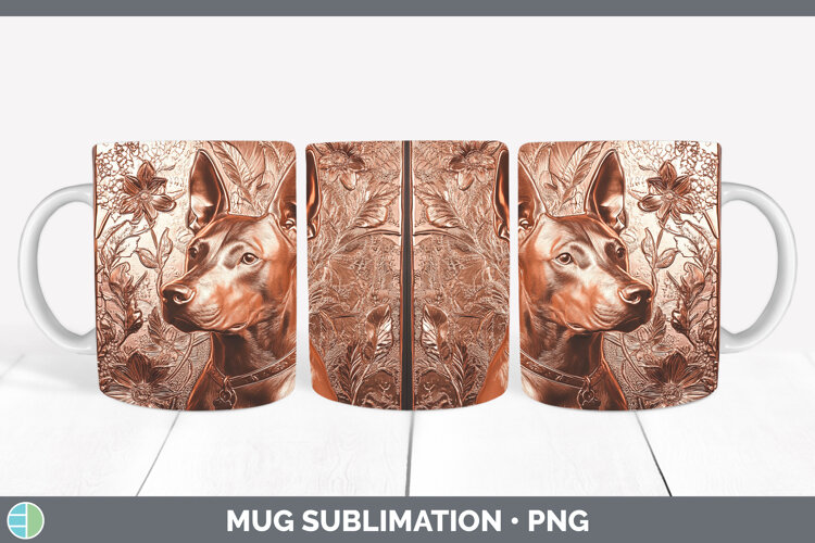 GorgeousDogs 04 Copper Relief Mug Wrap design.
