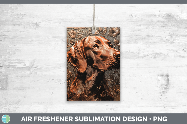 Dogs 04 Copper Relief English Coonhound Air Freshener Sublim