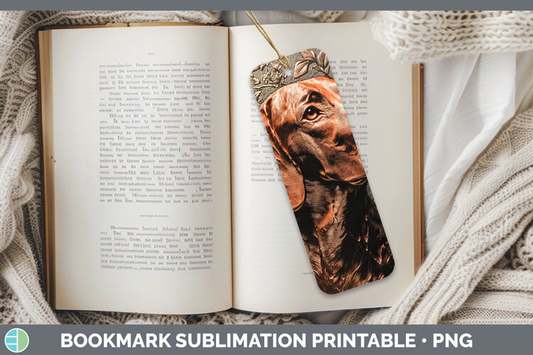 GorgeousDogs 04 Copper Relief Bookmark design.