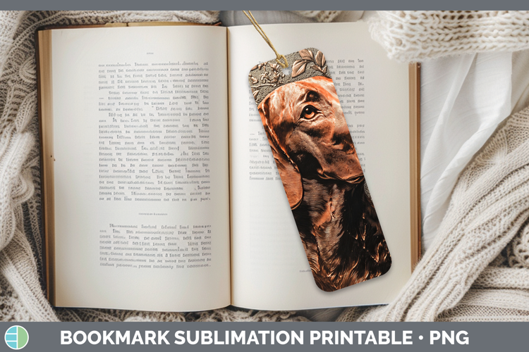 Dogs 04 Copper Relief English Coonhound Bookmark Sublimation