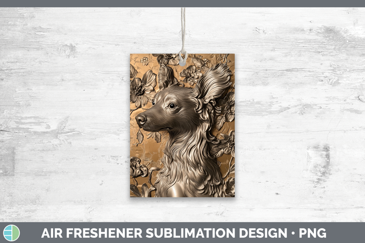 Dogs 04 Copper Relief Hairless Chinese Crested Air Freshener