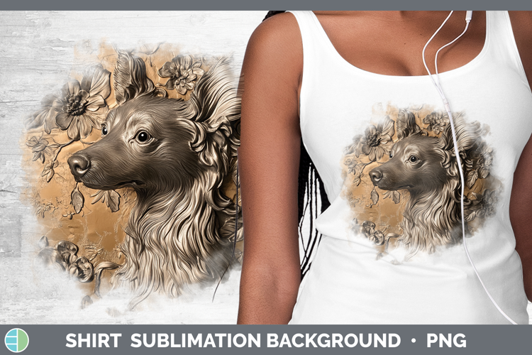 Dogs 04 Copper Relief Hairless Chinese Crested Shirt Sublima