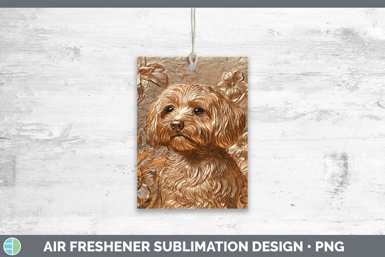 GorgeousDogs 04 Copper Relief Air Freshener design.