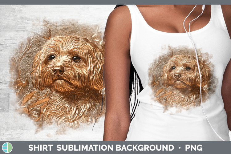 Dogs 04 Copper Relief Havanese Shirt Sublimation Sublimation