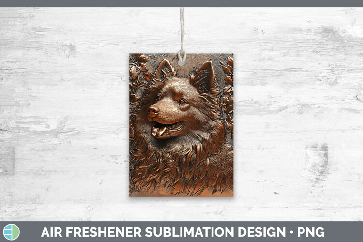GorgeousDogs 04 Copper Relief Air Freshener design.