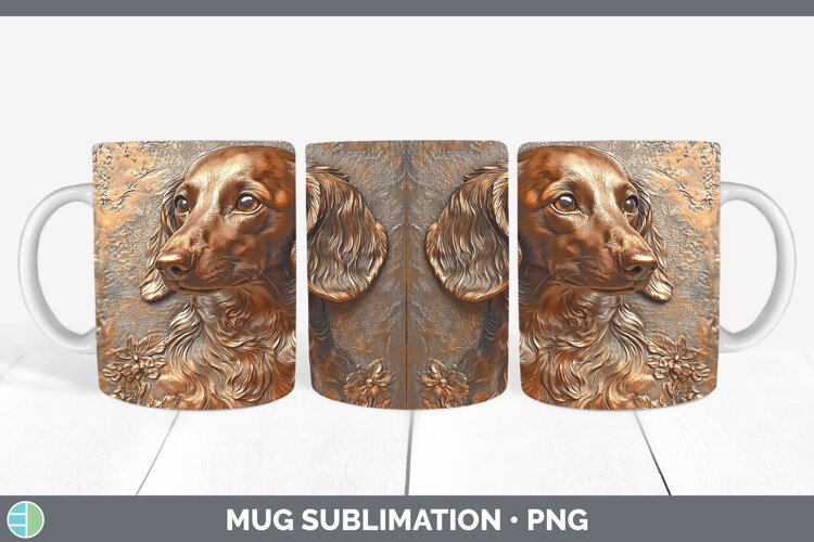 GorgeousDogs 04 Copper Relief Mug Wrap design.