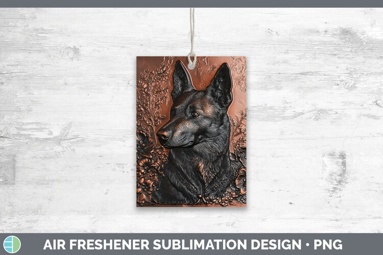 GorgeousDogs 04 Copper Relief Air Freshener design.