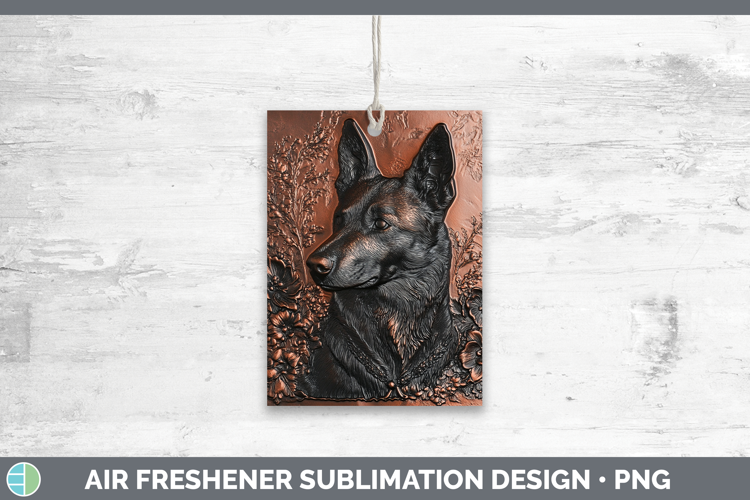 Dogs 04 Copper Relief Norwegian Elkhound Air Freshener Subli