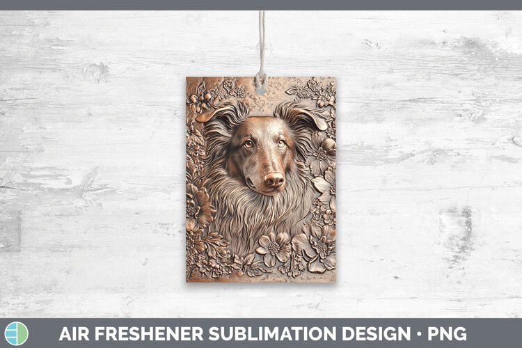 GorgeousDogs 04 Copper Relief Air Freshener design.
