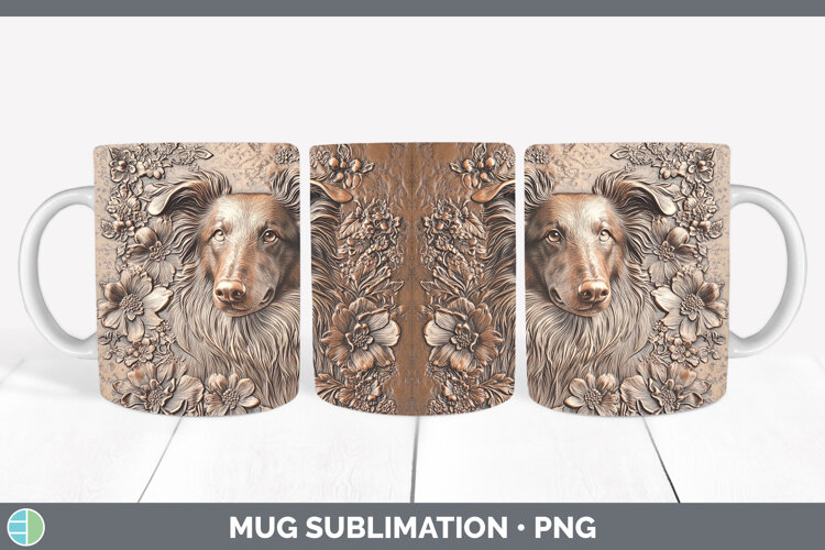 GorgeousDogs 04 Copper Relief Mug Wrap design.