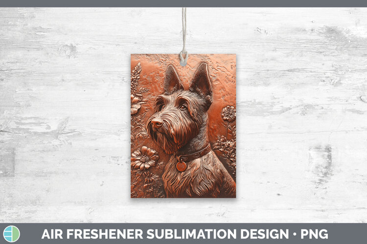 GorgeousDogs 04 Copper Relief Air Freshener design.