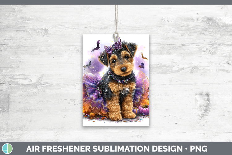 Dogs 04 Halloween Airedale Terrier Air Freshener Sublimation