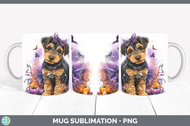 GorgeousDogs 04 Halloween Mug Wrap design.