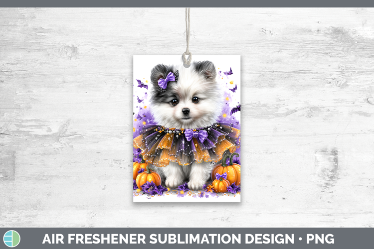 Dogs 04 Halloween American Eskie Air Freshener Sublimation C