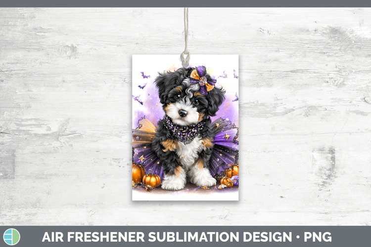 Dogs 04 Halloween Bernedoodle Air Freshener Sublimation Car