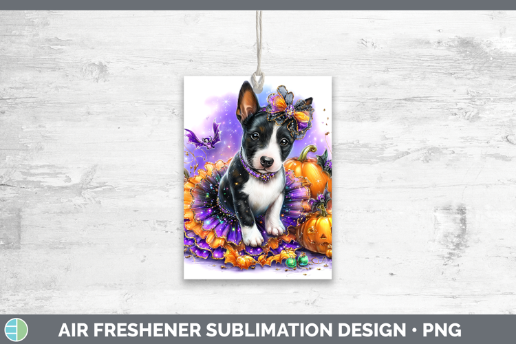 Dogs 04 Halloween Bull Terrier Air Freshener Sublimation Car