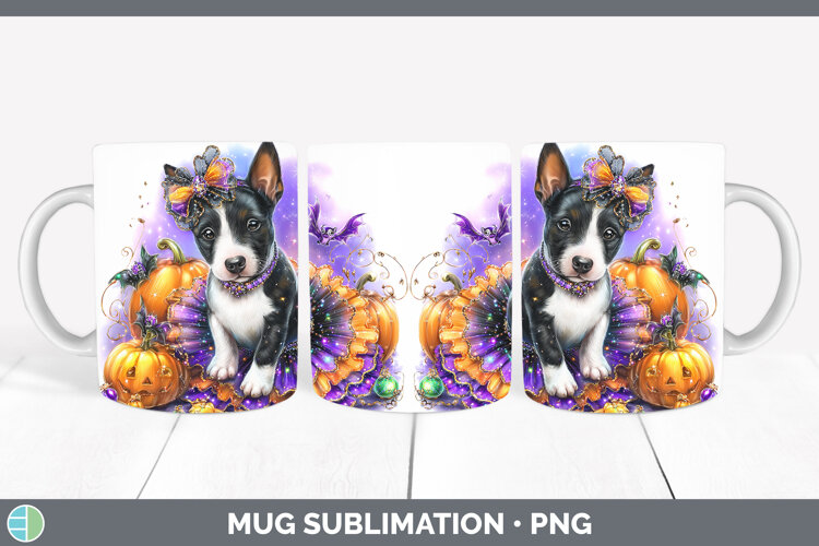 GorgeousDogs 04 Halloween Mug Wrap design.