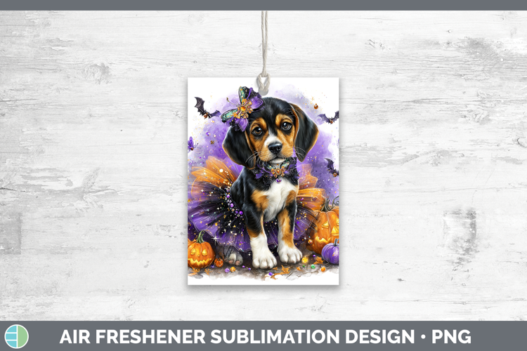 Dogs 04 Halloween English Coonhound Air Freshener Sublimatio