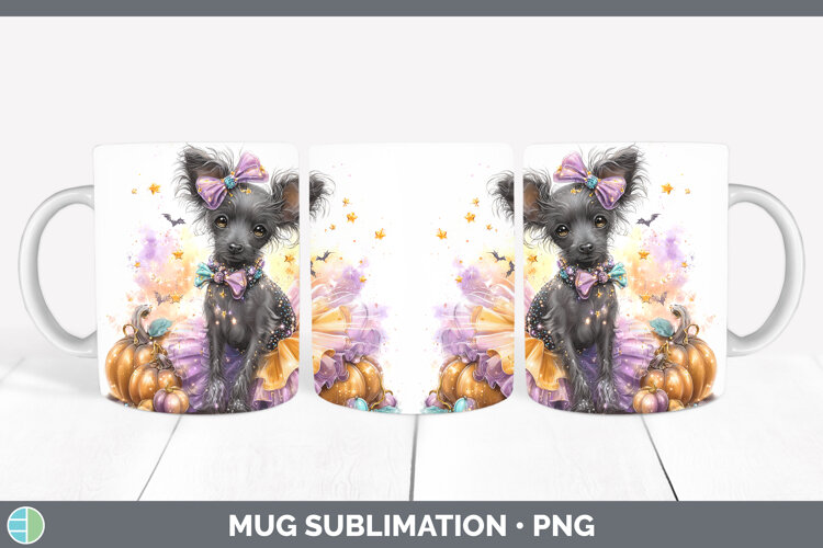 GorgeousDogs 04 Halloween Mug Wrap design.