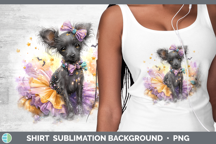 Dogs 04 Halloween Hairless Chinese Crested Shirt Sublimation