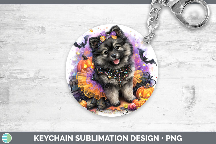 GorgeousDogs 04 Halloween Keychain design.