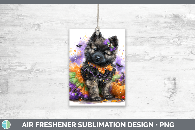 Dogs 04 Halloween Norwegian Elkhound Air Freshener Sublimati
