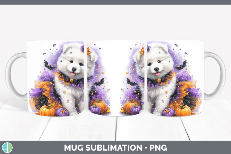 GorgeousDogs 04 Halloween Mug Wrap design.