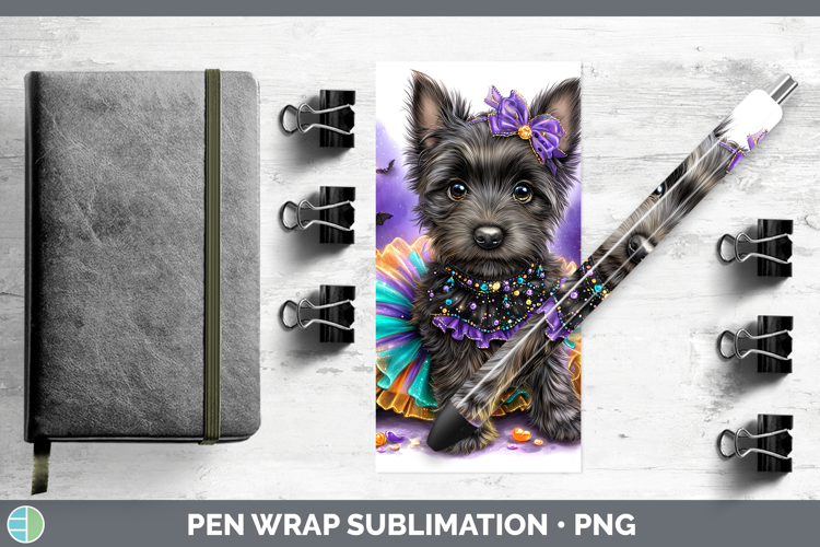 Dogs 04 Halloween Scottish Terrier Pen Wrap Sublimation Pen