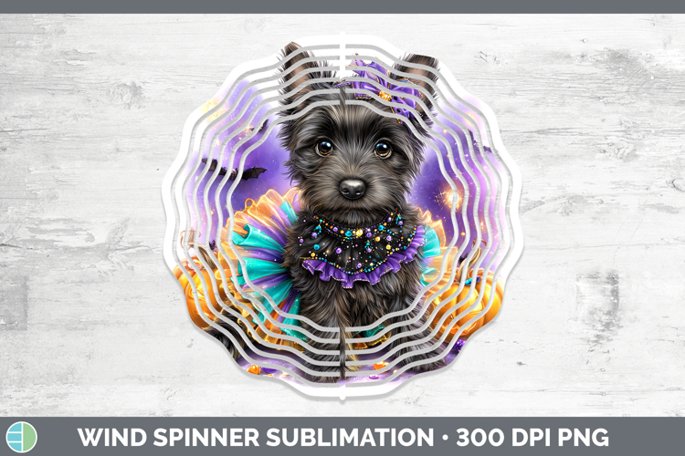 Dogs 04 Halloween Scottish Terrier Wind Spinner Sublimation